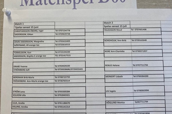 Matchspelet är lottat