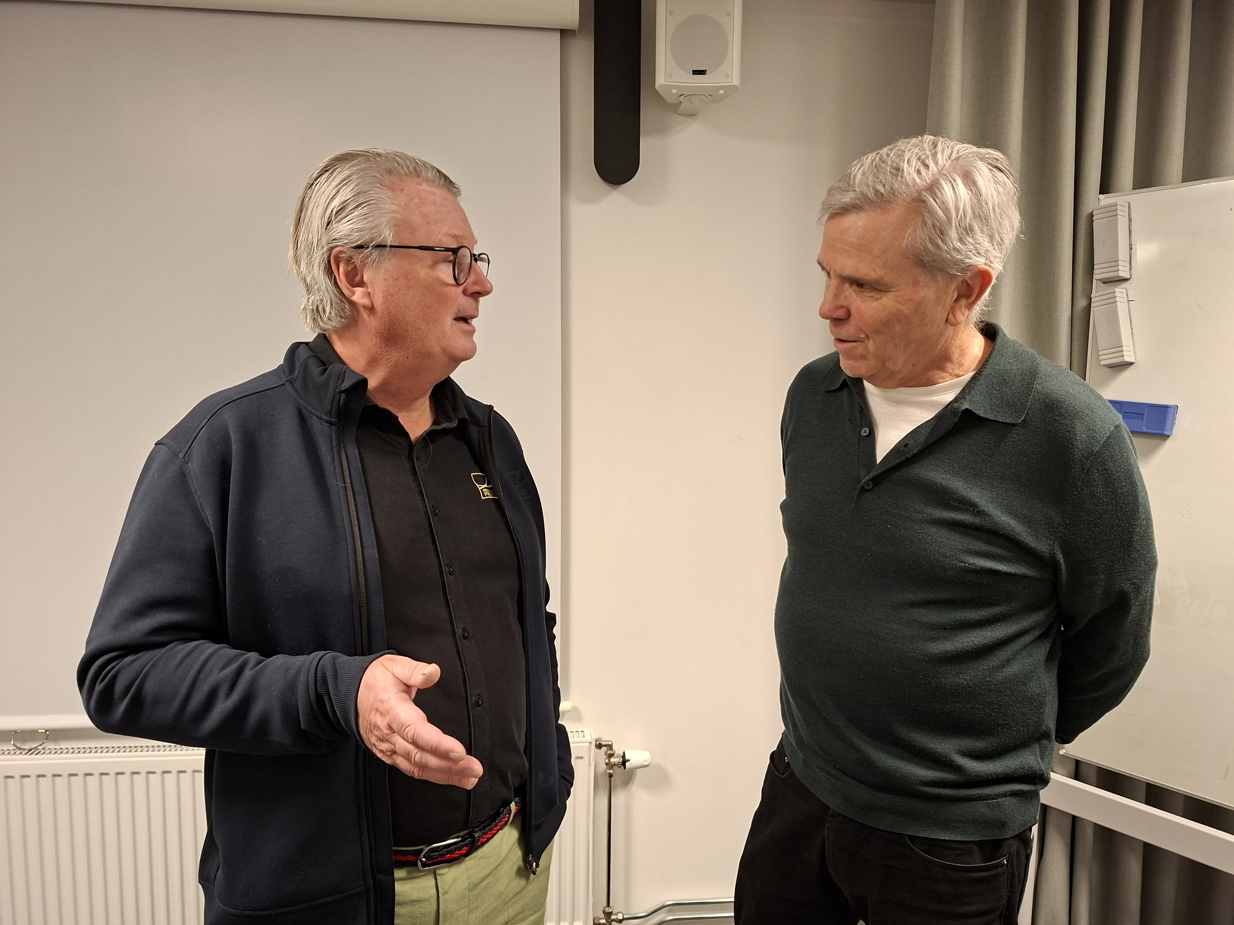 Peter Christensson och Kent Fälth i samspråk